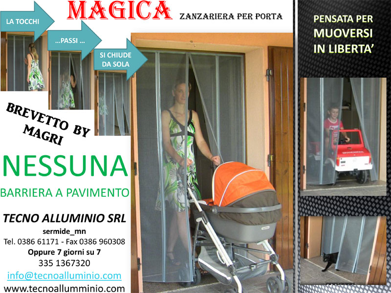 Zanzariera magica che si chiude da se